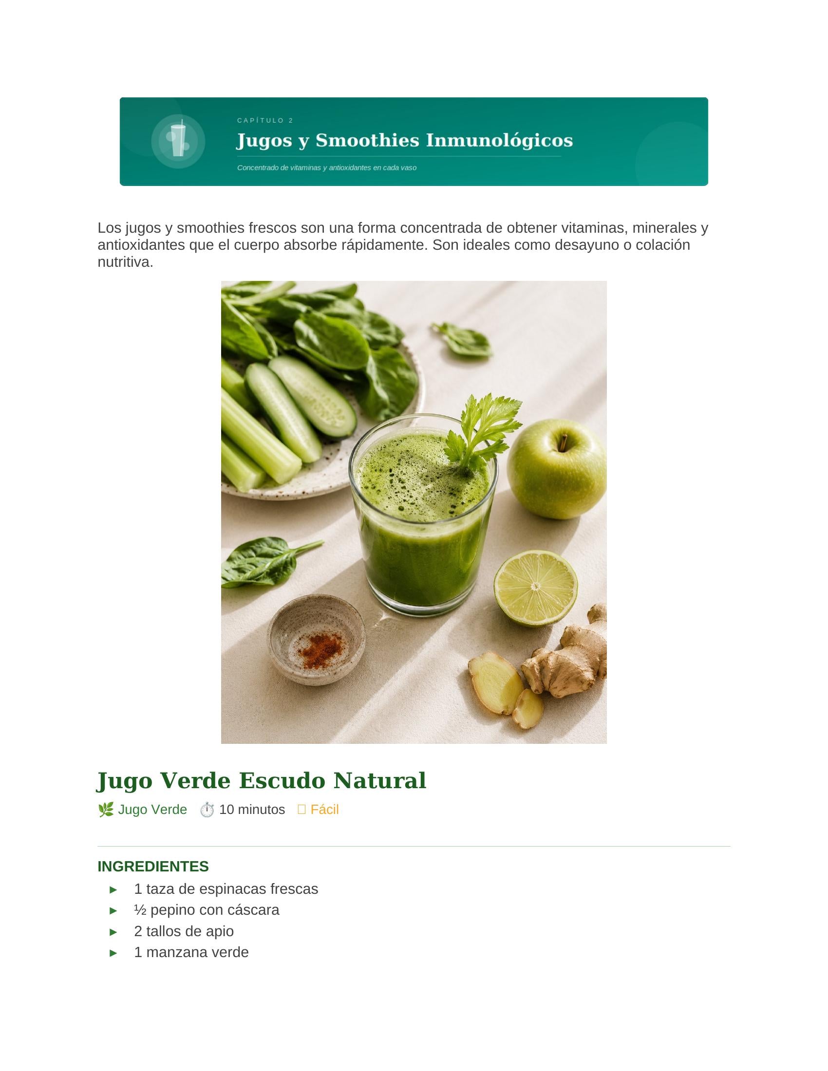 Naturalmente Fuerte: Recetario con +30 Recetas Naturales para Ti y Tu Familia